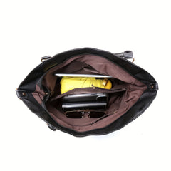 Large Capacity Crossbody Bag Soft PU Leather Satchel Purses