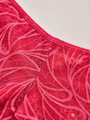3 Pack Plus Size Panties Set High Stretch Underwear Women's Solid Floral Lace