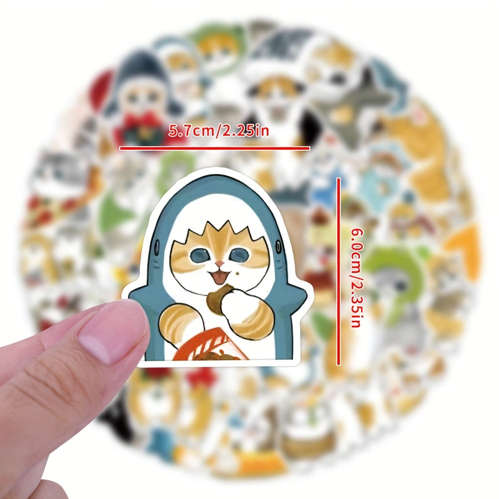 55pcs Mofusand Sticker for Stationery Cup Laptop Suitcases Refrigerator