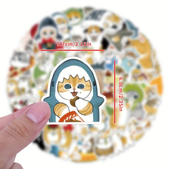 55pcs Mofusand Sticker for Stationery Cup Laptop Suitcases Refrigerator