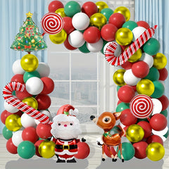 95pcs Christmas Balloon Arch Set Santa Claus Deer Design