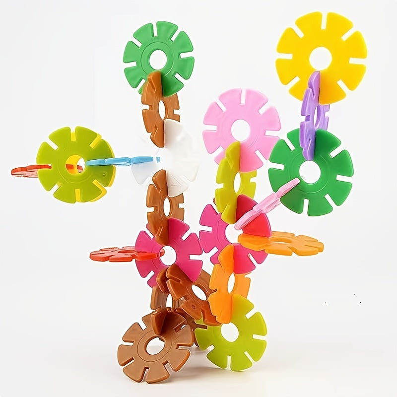 Building Blocks Snowflake Toys for 3 Year Old Boys & Girls