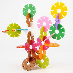 Building Blocks Snowflake Toys for 3 Year Old Boys & Girls