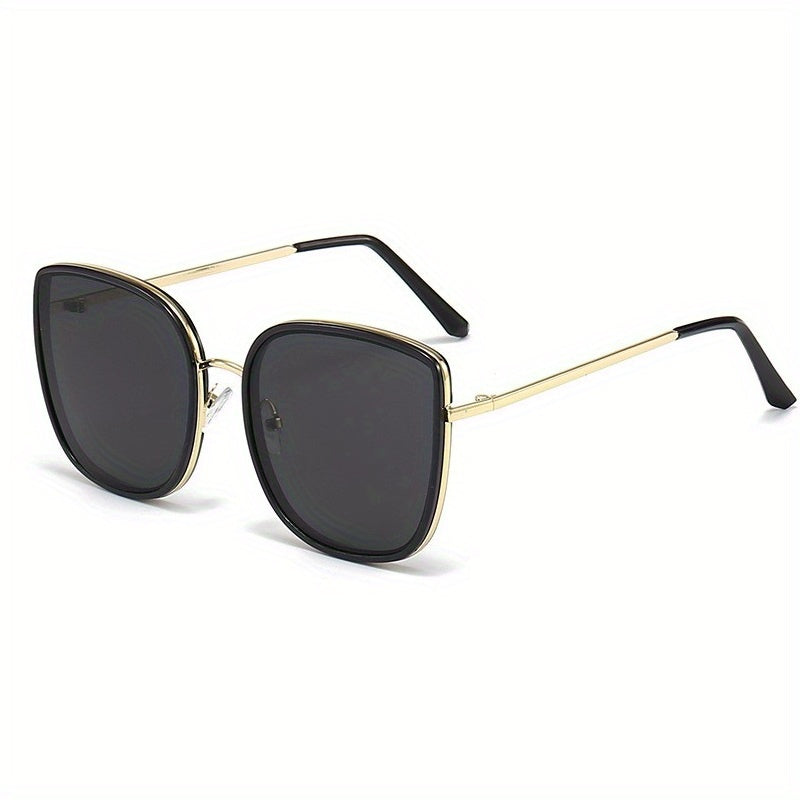 Cat Eye Sunglasses Anti Glare Metal Glasses UV400