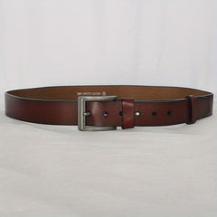 Men's Leather Belt Pin Buckle Casual Jeans Pants Waist Strap High Belt