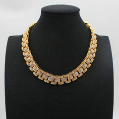 Hip Hop Cuban Link Chain Bracelet Men Necklace Jewelry
