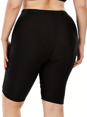  High Rise Solid Biker Shorts