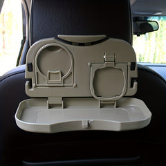 Universal Car Food Tray Holder - Convenient Rear Seat Dining and Travel