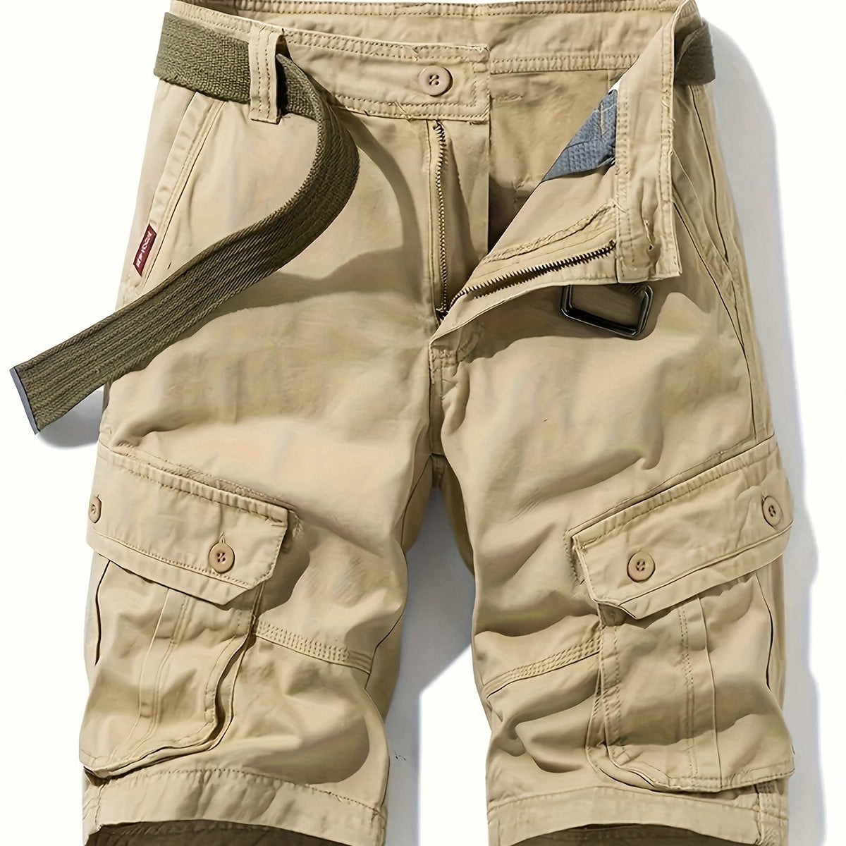 Men's Cotton Cargo Shorts with Pockets