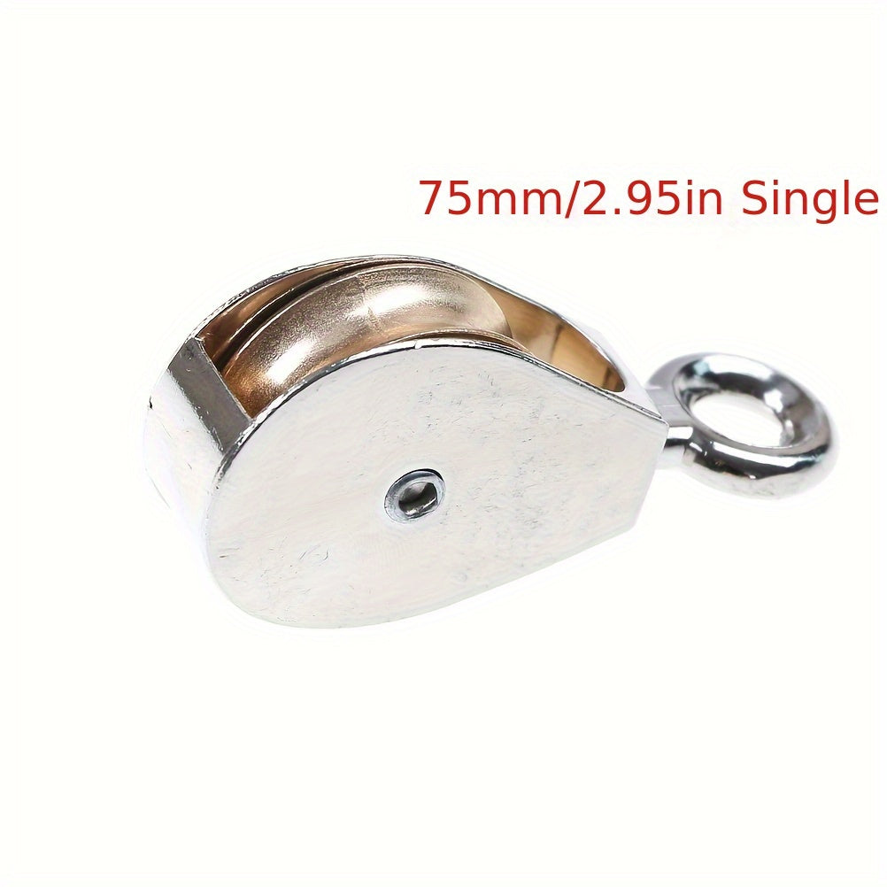 1pc Metal Pulley Zinc Alloy Pulley 36 52 75mm DIY