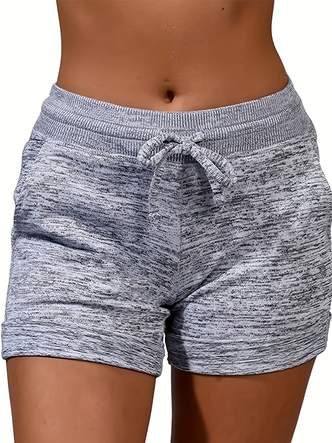 Dual Pockets Drawstring Shorts for Women