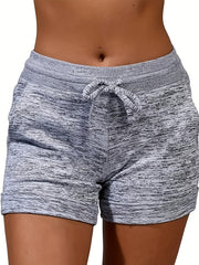 Dual Pockets Drawstring Shorts for Women