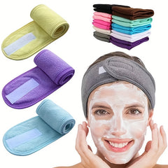 Women's Double Sided Cloth Headband Face Wash Head Bundle
