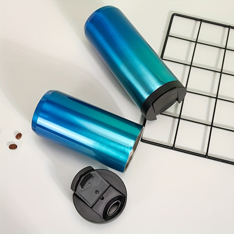 500ml Stainless Steel Coffee Cup Leakproof Vacuum Water Cup Outdoor Sports