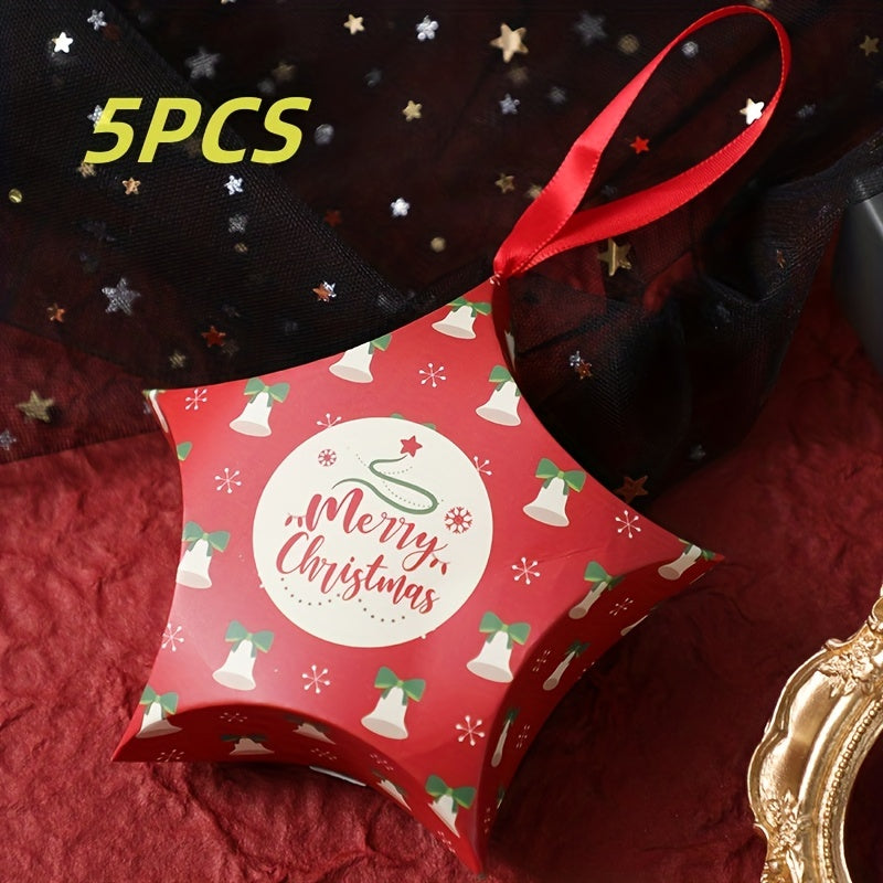 Christmas Stars Candy Box x5 Party Favors Packaging
