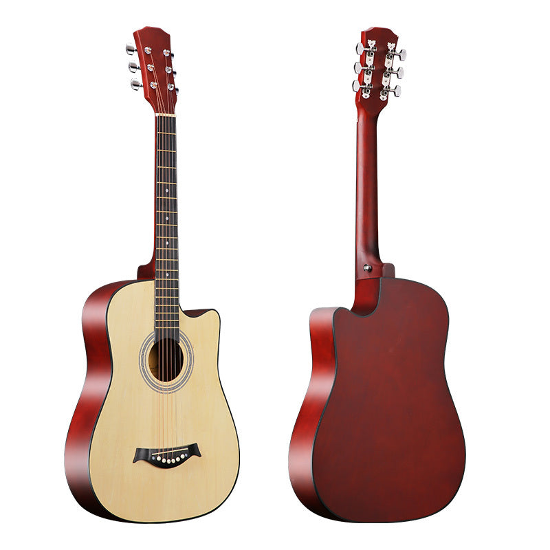 Folk Guitar 38 Inch Basswood Practicing Guitar Boys And Girls Beginners