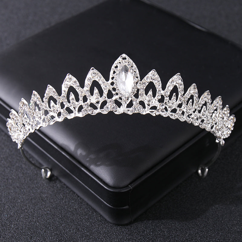 Rhinestone Crystal Tiara Crown Headband Women Birthday Pageant Wedding Prom