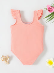 Toddler Girls GIRL POWER Onesie Swimsuit Sleeveless Camisole