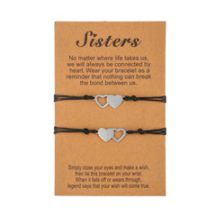 2pcs Stainless Steel Love Charm Couple Bracelet