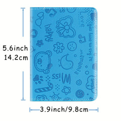 Cartoon Travel Passport Holder Passport Cover For Women & Men