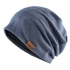 Warm Knitted Beanie Hat for Men and Women Solid Hip hop Style