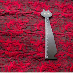 Embossed Deep Red 3D Rose Jacquard Fabric for DIY Sewing Women's Dress Suit Bags