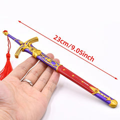 Anime Oath Victory Sword King Arthur's Alloy Metal Mini Stone
