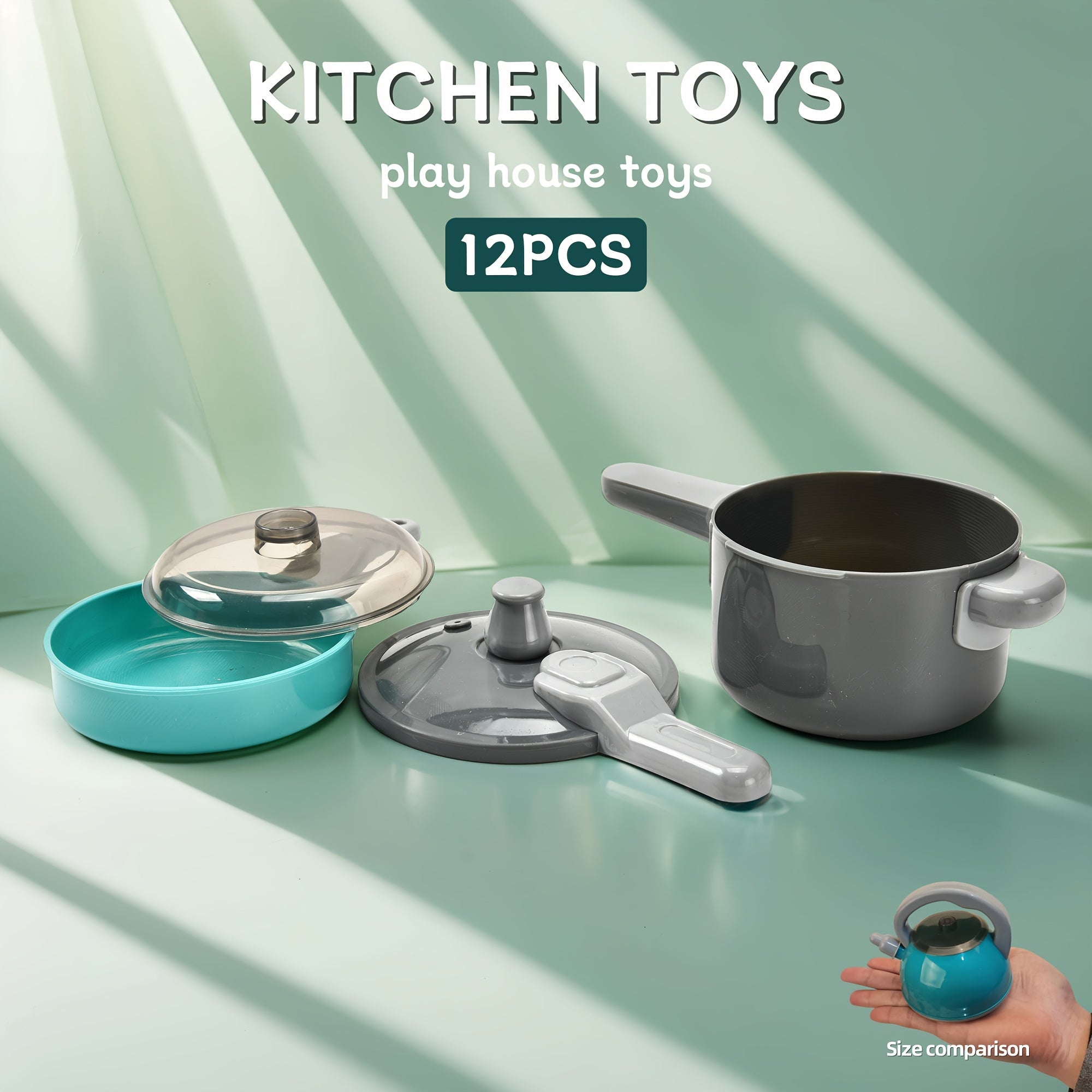 Kids' Play Kitchen Set with Chef'S Gear Pots Pans and Utensils