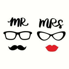 1pc Toilet Wall Sticker Self-adhesive English Men And Women Wall Sticker