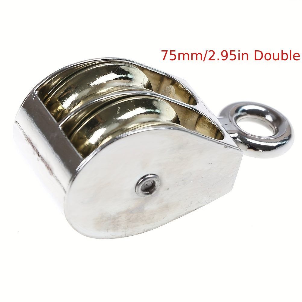 1pc Metal Pulley Zinc Alloy Pulley 36 52 75mm DIY