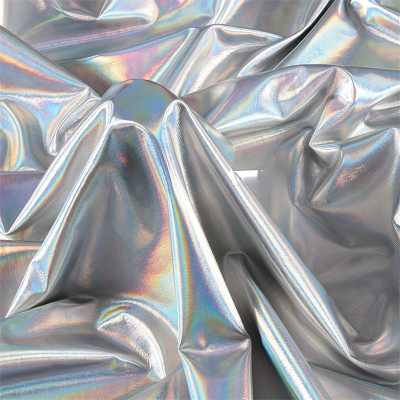 Colorful Graduation Elastic Glare Fabric