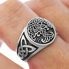 Vintage Men's Tree Of Life & Knot Punk Jewelry Gift For Men