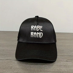 Silk Satin 3D Embroidered Baseball Cap Sunscreen Casual Cap
