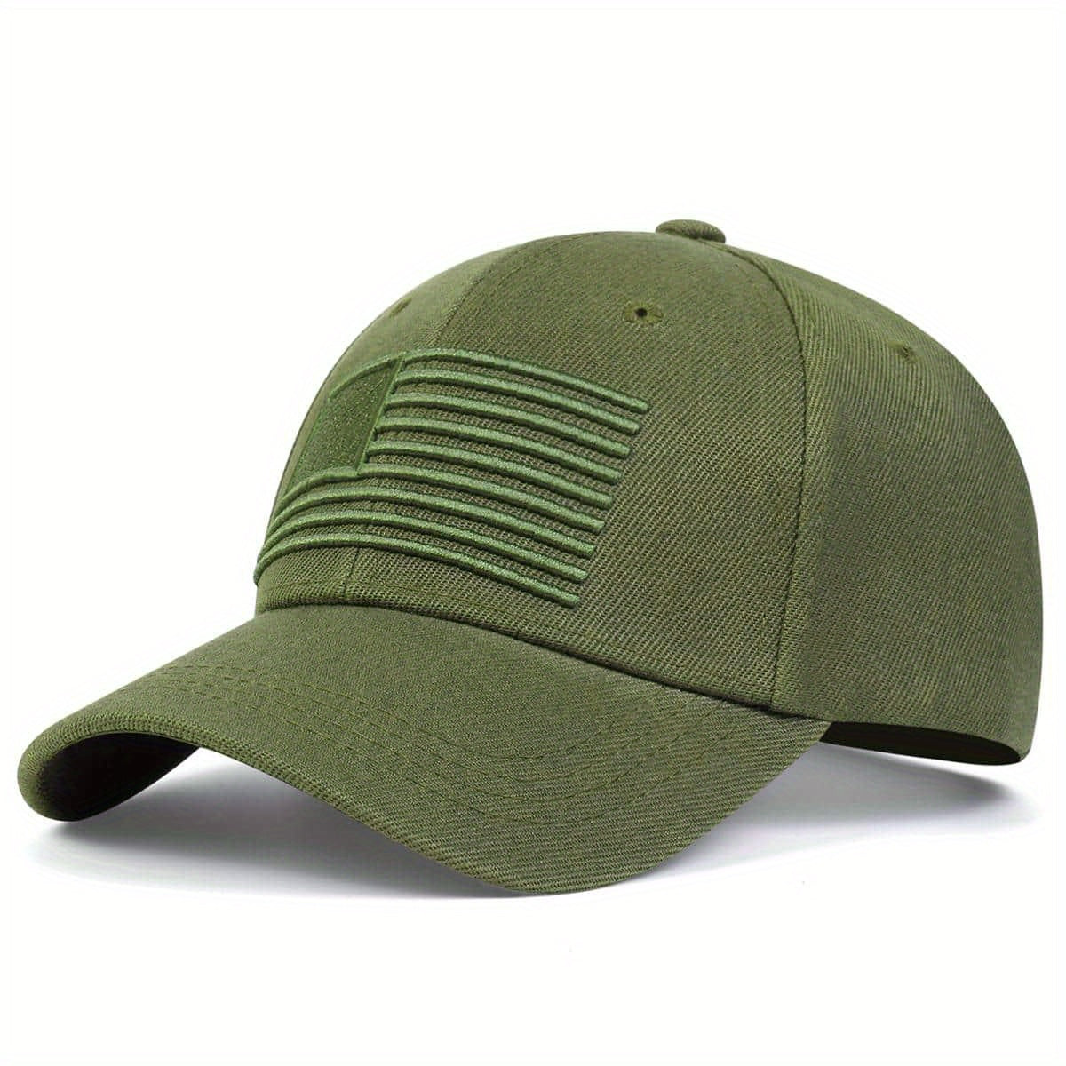 Flag Embroidery Golf Baseball Cap Solid Casual Sports Hat Adjustable Dad Hats