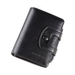 Vintage Trifold Short Wallet PU Leather Zipper Coin Purses