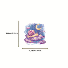 60pcs Reusable Adhesive Stickers Animals & Creatures Starry Night Designs
