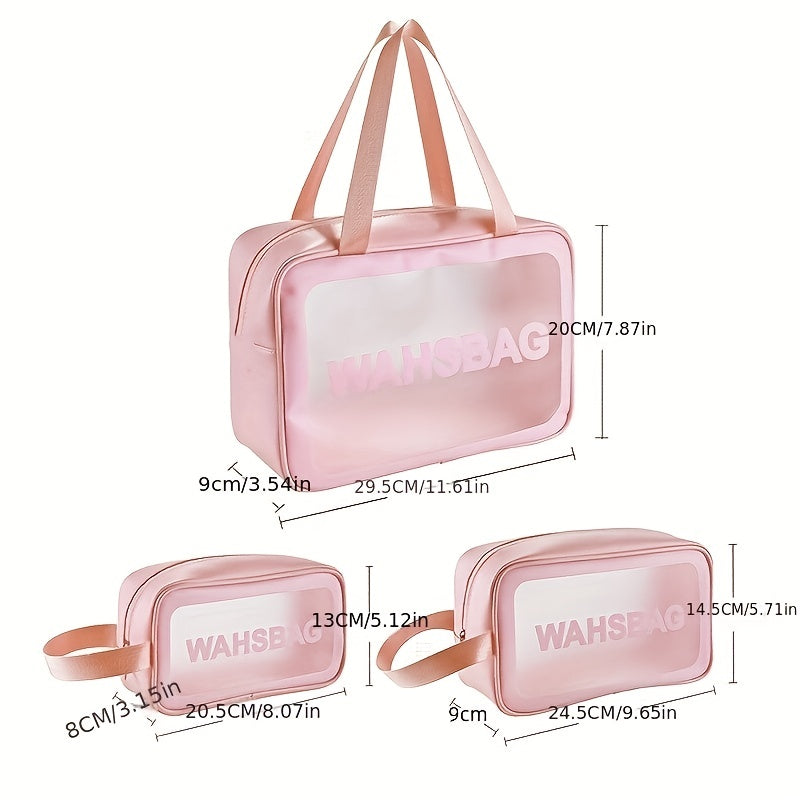 Portable Travel Storage Bag Toiletry Wash Bag Zipper Waterproof