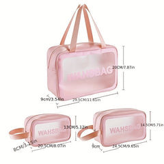 Portable Travel Storage Bag Toiletry Wash Bag Zipper Waterproof