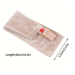 Women Velvet Wig Grip Scarf Headband Adjustable Fastener Hair Band