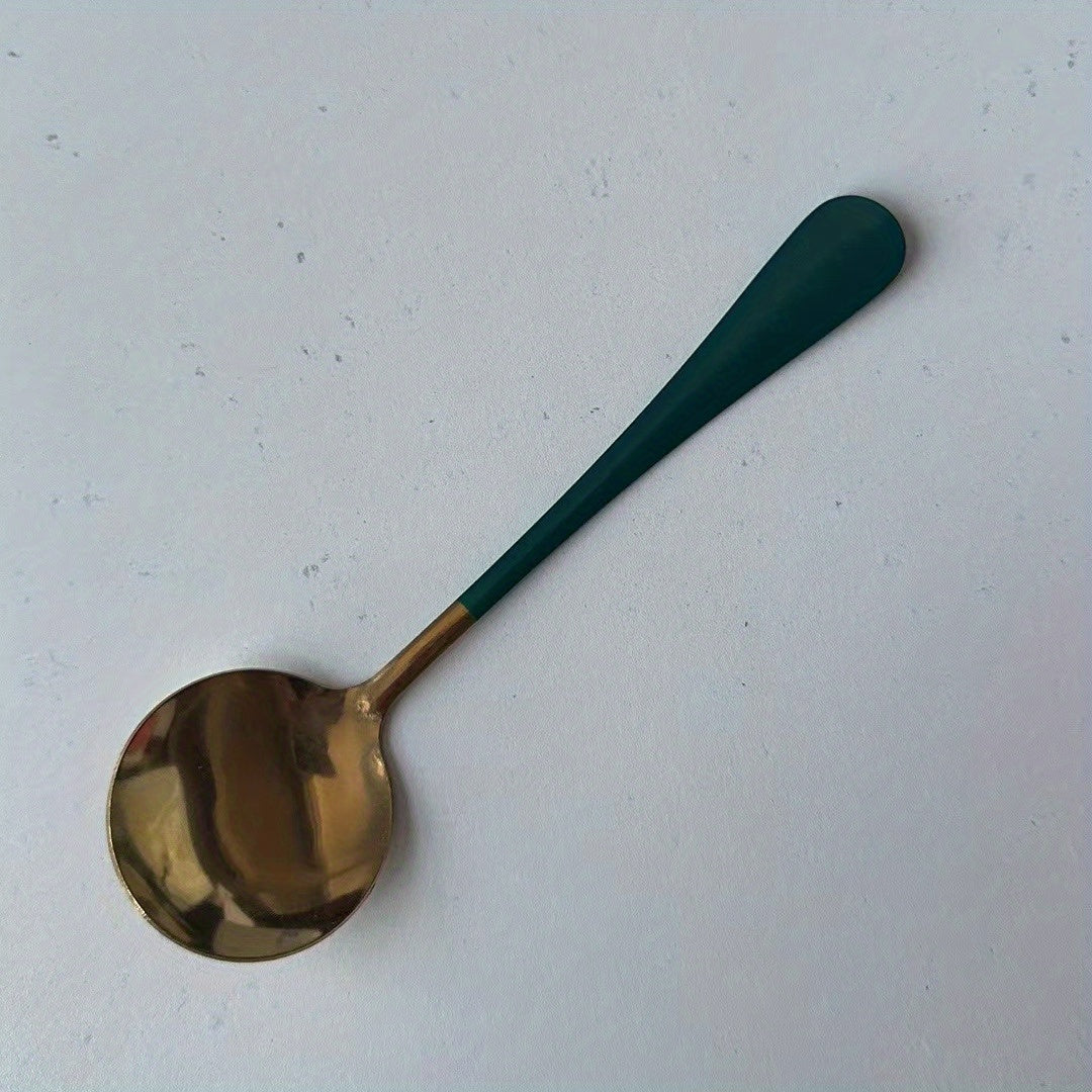 Stainless Steel Table Spoon for Soup Cereal Dessert Fruit Milk Tea Coffee