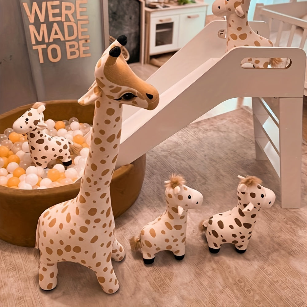 Nordic Style Giraffe Baby Doll Plush Toy Children's Room Decor