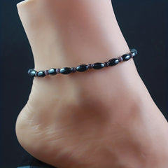 Gallstone Beaded Anklet Energy Healing Bracelet