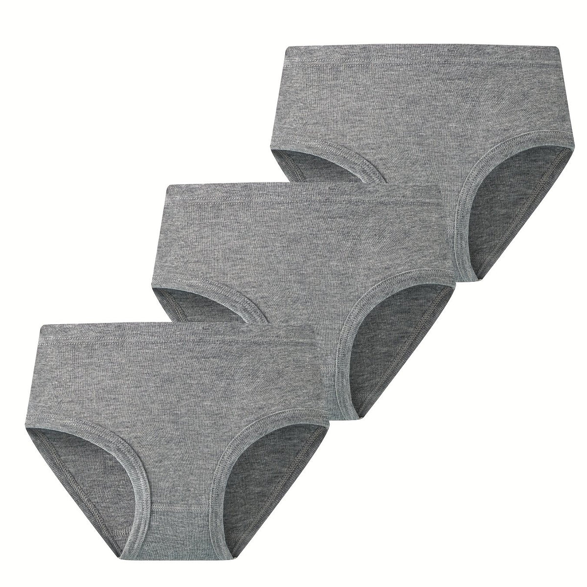 3-Piece Set Girl's Cotton Comfy Stretchy Underwear