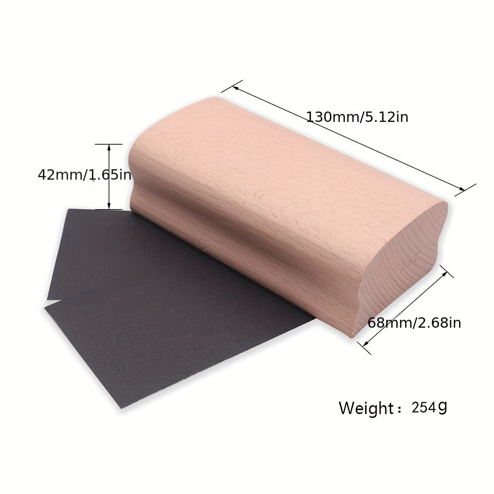 Wooden Sanding Block For Guitar Bass Fret Leveling Fingerboard