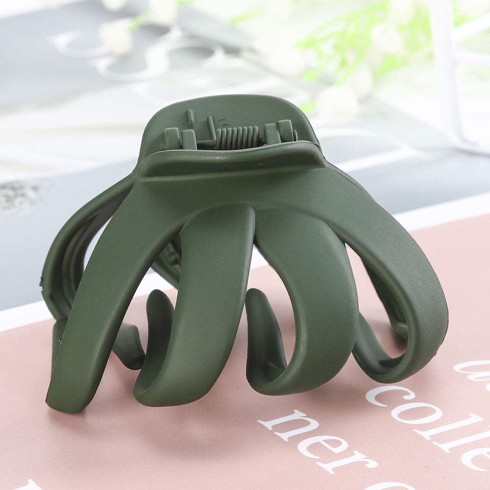 Large Hair Claw Clips for Thick Hair Matte Finish Octopus Style Non-Slip Jaw