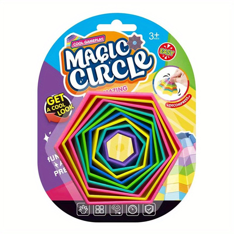 Star Circle Stacking Fidget Toy Relieve Stress & Improve Focus
