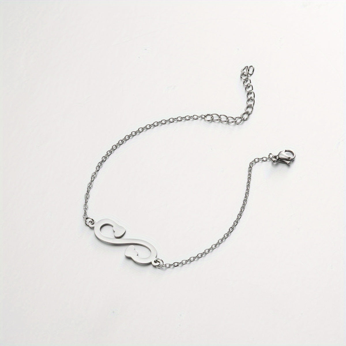 Men's Lightning Round Love Bracelet, Adjustable Charm