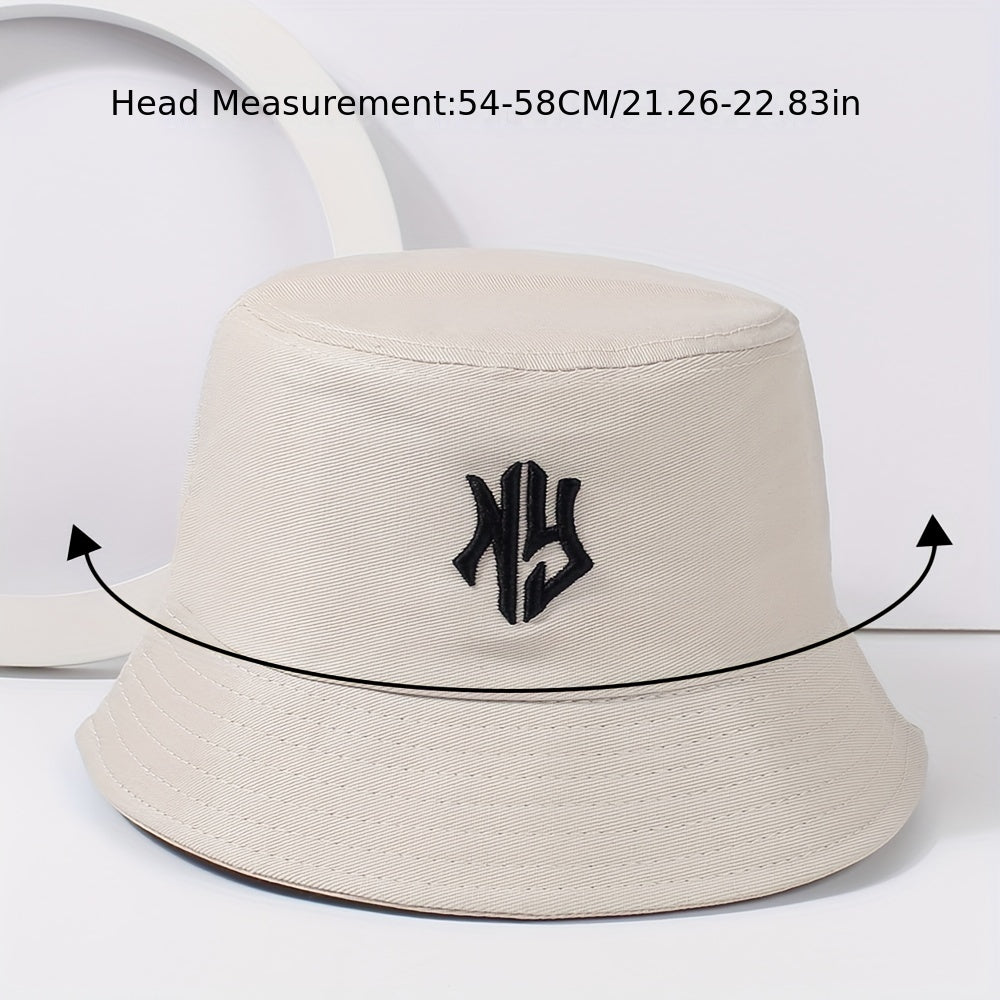 Gothic Embroidery Bucket Hat Unisex Lightweight Hip Hop Cap