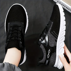 Thick Sole Shock Absorption Mesh Sneakers Lightweight
