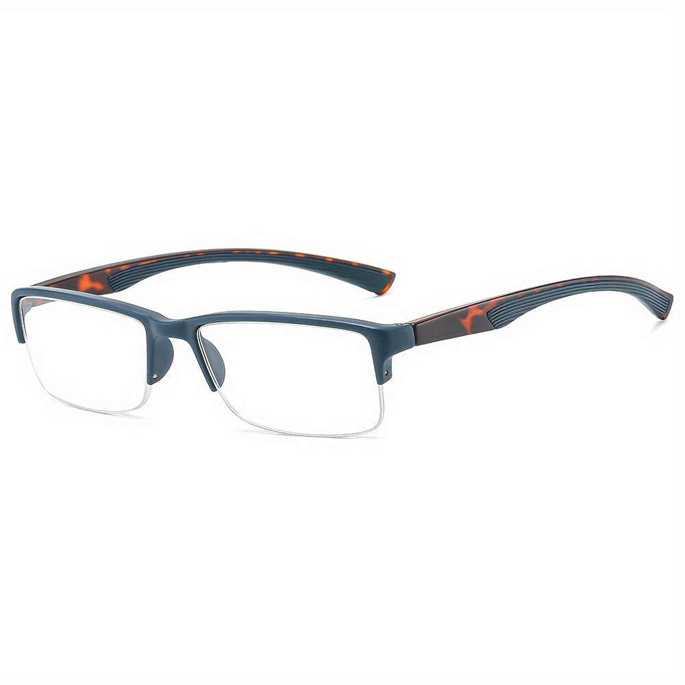 Half Frame Dual Color PC Men's Glasses